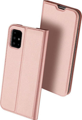 Dux Ducis Skin Pro Carte Piele artificială Rose Gold (Galaxy A41) KLDSKINA41RS