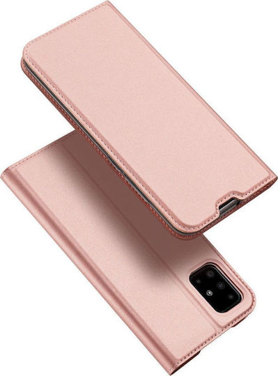 Dux Ducis Skin Pro Buchen Sie Synthetisches Leder Rose Gold (Galaxy A41)