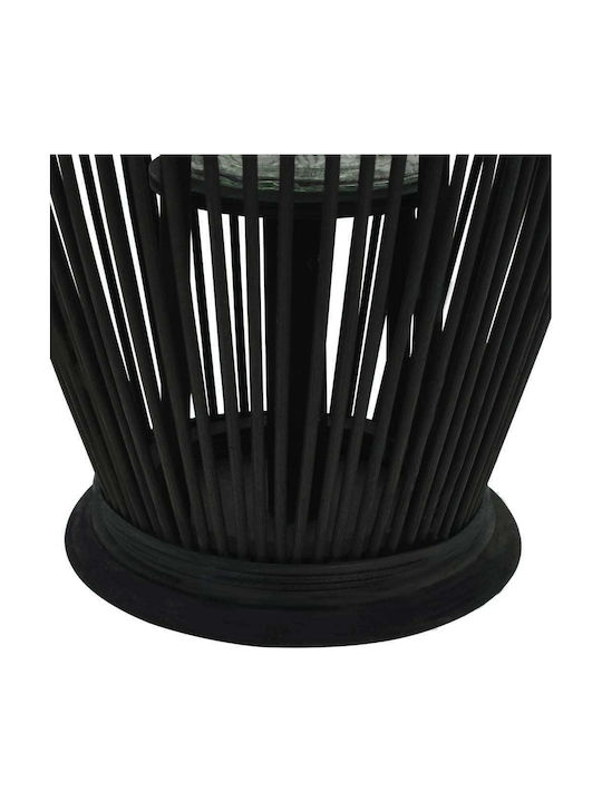 vidaXL Κηροπήγιο για Ρεσώ Ξύλινο Μαύρο 29x29x60εκ.