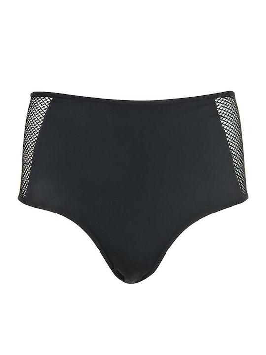 Bikini Boxer Ψηλόμεσο Μαύρο