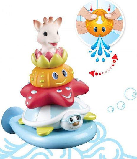 Sophie La Girafe Splash & Surf Pyramid Παιχνίδι Μπάνιου για 10+ Μηνών
