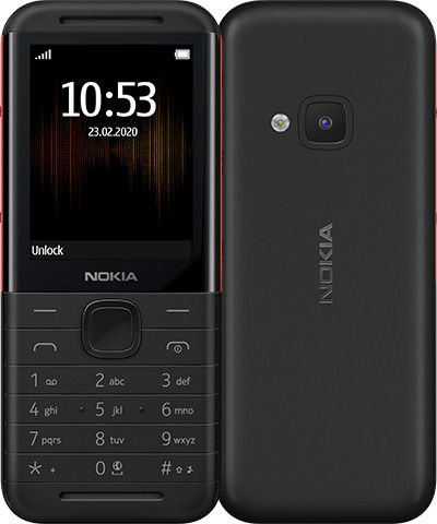 Nokia 5310 2020 Dual-SIM Handy mit Tasten (Englisches Menü) Schwarz/Rot