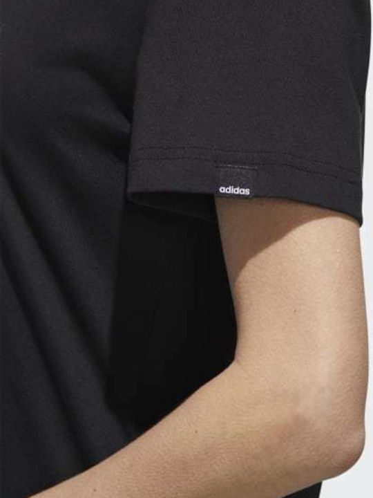 Adidas Shiny Graphic Women's Athletic T-shirt Black