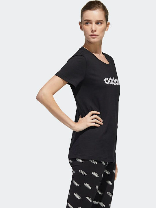 Shiny Graphic Γυναικείο T-shirt Μαύρο