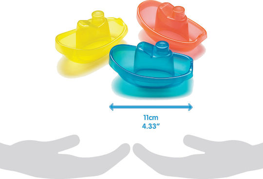 Playgro Bright Baby Boats Bath Boats for 6++ Months 3pcs