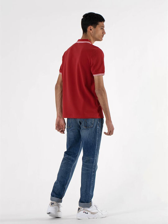 Polo Kurzarmbluse Rot
