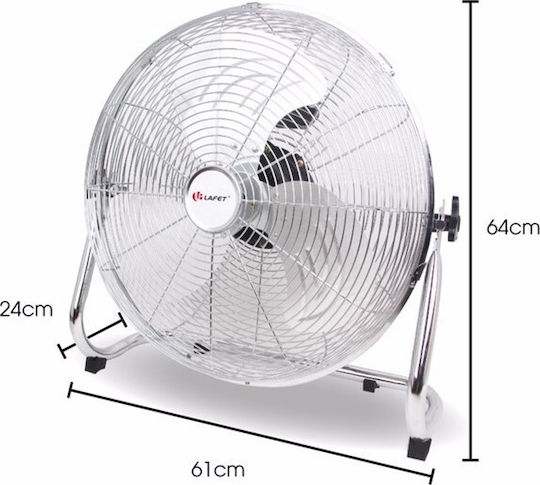 Lafet FE-50 Floor Fan 120W Fan Diameter 50cm Silver