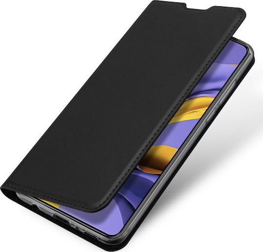 Dux Ducis Skin Pro Buchen Sie Synthetisches Leder Schwarz (Galaxy A41)