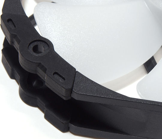 Scythe Kaze Flex RGB Case Fan 140mm (1800rpm / 100.8cfm) με Σύνδεση 4-Pin PWM Λευκό