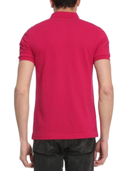 Fred Perry Bluza Bărbătească cu Mânecă Scurtă Polo Fuchsia