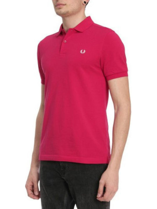 Polo Kurzarmbluse Fuchsie