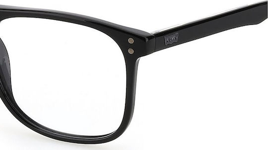Levi's Men's Acetate Prescription Eyeglass Frame Black LV5004 807