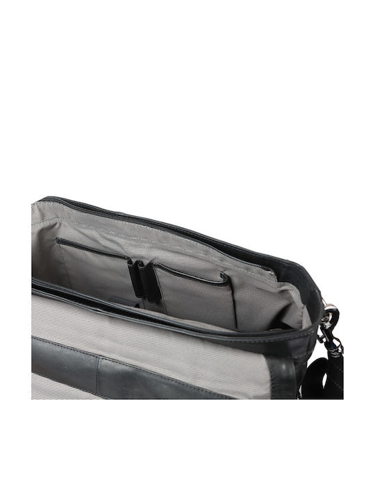 Leather Men's Bag Messenger Black