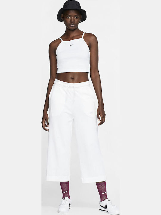 Sportswear Damen Jogginghosen Capri Weiß