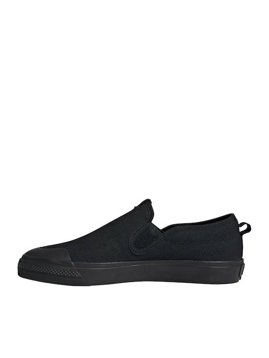 Nizza Canvas Men's Slip-Ons Black