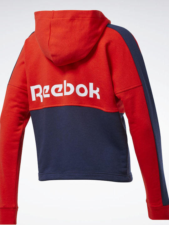 Γυναικεία Ζακέτα Φούτερ με Κουκούλα Instinct Red