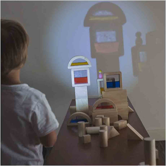Plan Toys Τουβλάκια Οικοδομικό Υλικό με Νερό Ξύλινα για 3+ Ετών 6τμχ