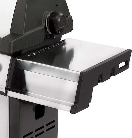 Broil King Signet 390 Grătar pe gaz Din fontă Grătar 66bucx38buccm cu 3 buc 11.4kW și Arzător Lateral