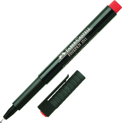 Faber-Castell Finepen 1511 Fineliner Design Marker 0.4mm Red