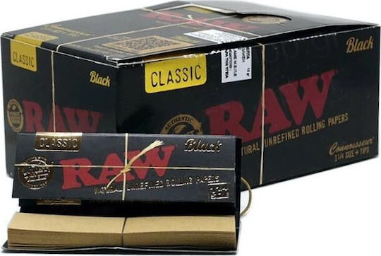 Raw Classic Black Zigarettenpapier 1+1/4 50 Blätter 1Stück