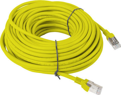 Lanberg U/UTP Cat.5e Ethernet Network Cable 20m Yellow 1pcs