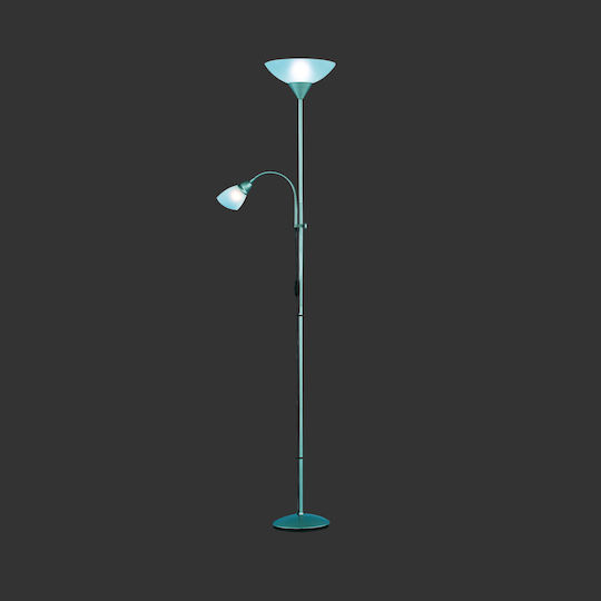 Trio Lighting Erzwo Floor Lamp H180xW28cm. with Socket for Bulb E27 White