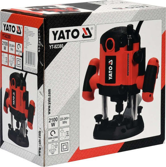 Yato YT-82380 Plunge Router 2100W with Speed Control and with Suction System