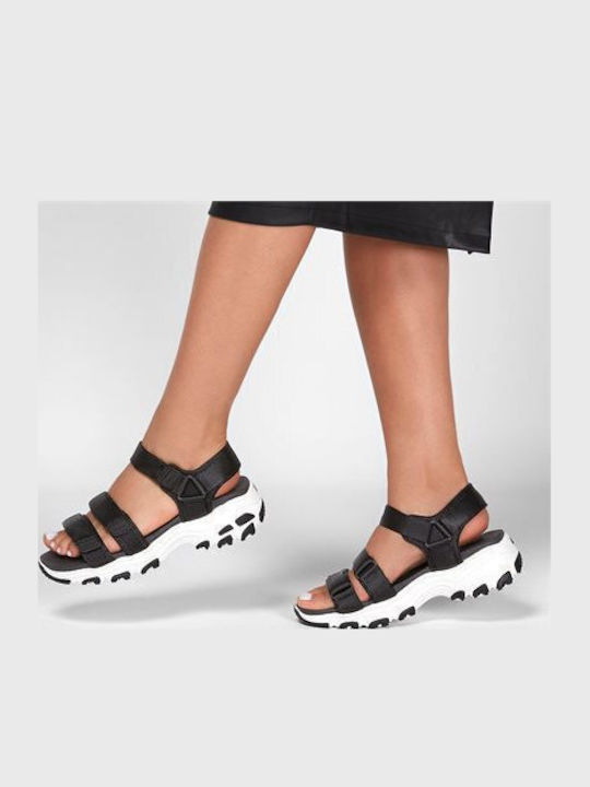 Fresh Catch Women's Flat Sandals Sporty in Black Color