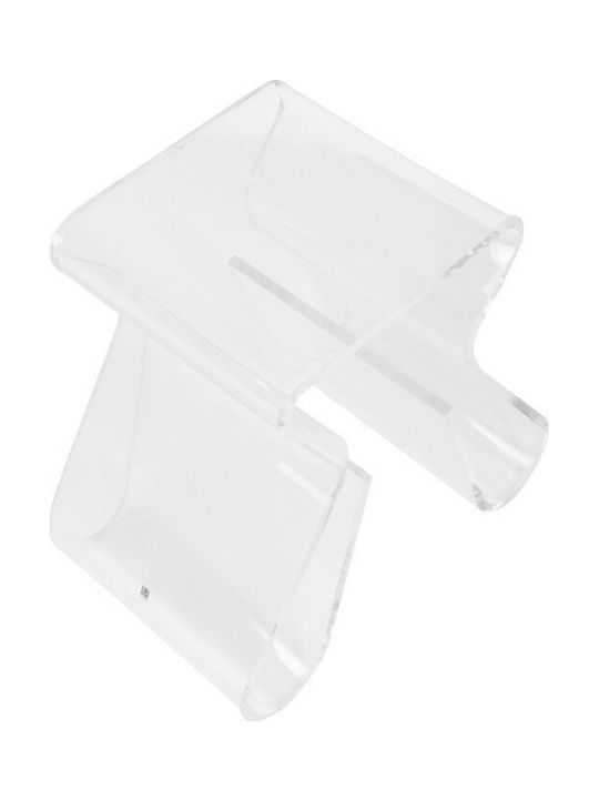 Hocker Für das Wohnzimmer Kunststoff Magino Transparent 42x29x43cm
