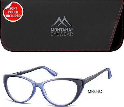 Montana Eyewear MR64 Damen Lesebrille +2.50 Blue MR64 MR64C