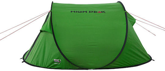 High Peak Vision 3 Camping Tent Pop Up Green 3 Seasons for 3 People 235x180x100cm
