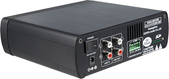 DSPPA Mini60 Ολοκληρωμένος Ενισχυτής PA 2 Καναλιών και Συνδέσεις USB/Bluetooth