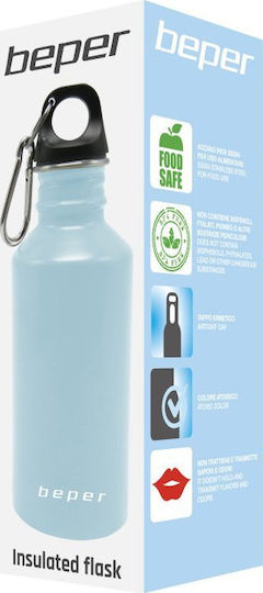 Beper Insulated Flask Bottle Thermos Stainless Steel BPA Free 500ml Purple