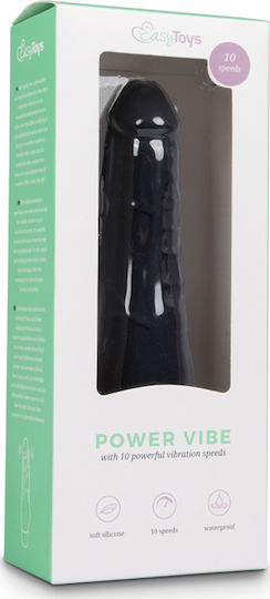 Easytoys Power Vibe Ρεαλιστικός Δονητής 19cm Black
