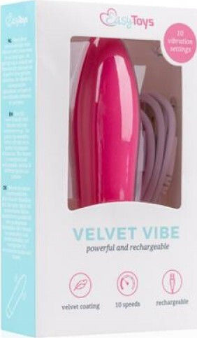 Easytoys Velvet Vibe Δονητής Bullet 11cm Pink