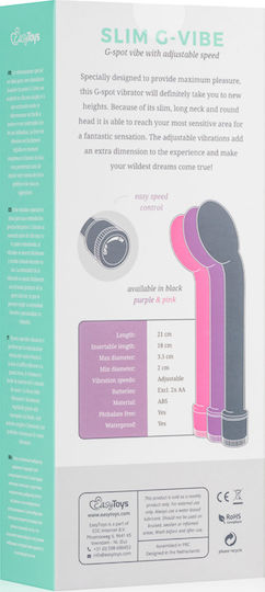 Easytoys Slim G-Vibe Vibrator G-Spot 21cm Black