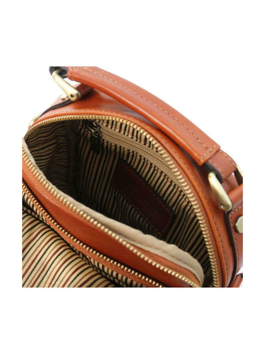 Tuscany Leather Paul Piele Geantă pentru bărbați Umăr / Crossbody Tabac maro