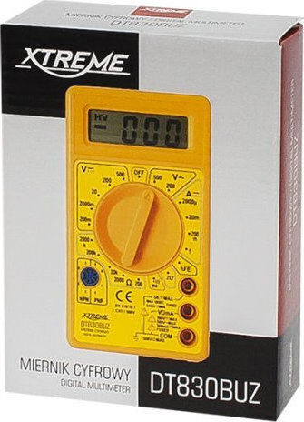 XTREME Digital Multimeter with AC / DC / Resistance Measurement DT-830BUZ