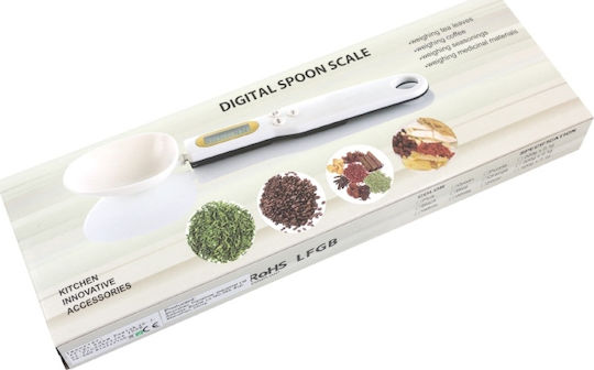 Ψηφιακή Ζυγαριά Κουζίνας Κουτάλι έως 0.2kg Λευκή