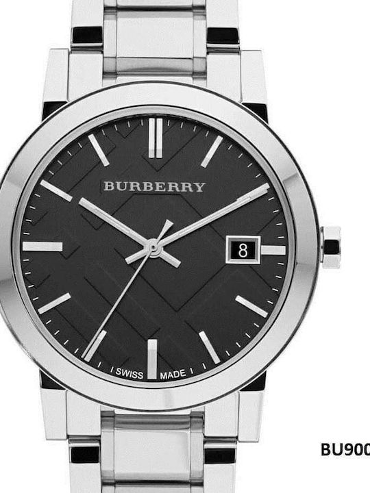 Burberry Ρολόι Μπαταρίας με Μεταλλικό Μπρασελέ