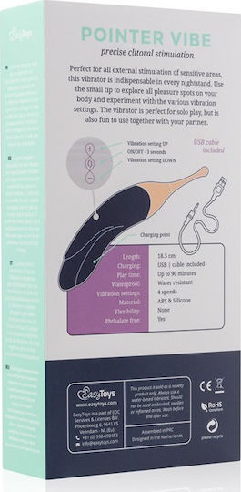 Easytoys Pointer Vibe Κλειτοριδικός Δονητής 18.5cm Black
