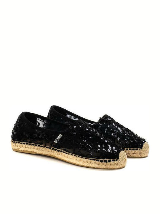 Espadrile pentru femei JOY AND MARIO 3-229-20057-25 NEGRU NEGRU NEGRU