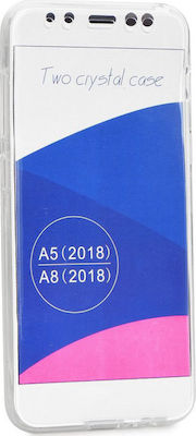 Front Back TPU Silicone Back Cover Transparent (Galaxy A8 2018)