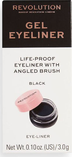 Revolution Beauty Гел Очна Линия С Четка Дълъг Престой 3гр