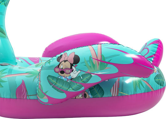 Bestway Kid's Inflatable Ride On Flamingo with Handles Light Blue 173x170cm