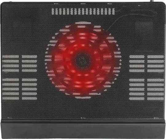 Rivacase Cooling Pad για Laptop έως 17.3" με 1 Ανεμιστήρα και Φωτισμό (5556)