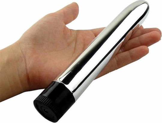 Seven Creations Super Slick Κλασικός Δονητής 17cm Silver