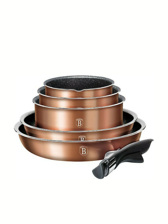 Berlinger Haus Metallic Line Kochgeschirr-Set Rose Gold Collection BH-1591 12Stück