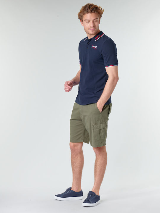 Lion Polo Short Sleeve Navy Blouse