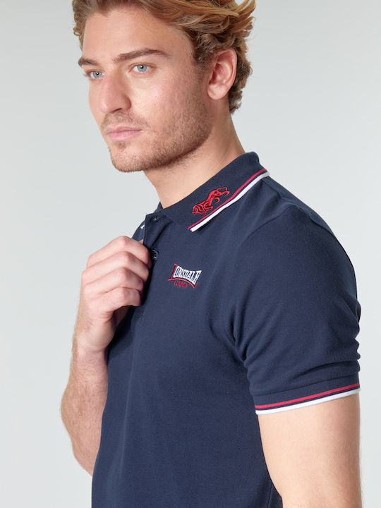 Lion Polo Short Sleeve Navy Blouse
